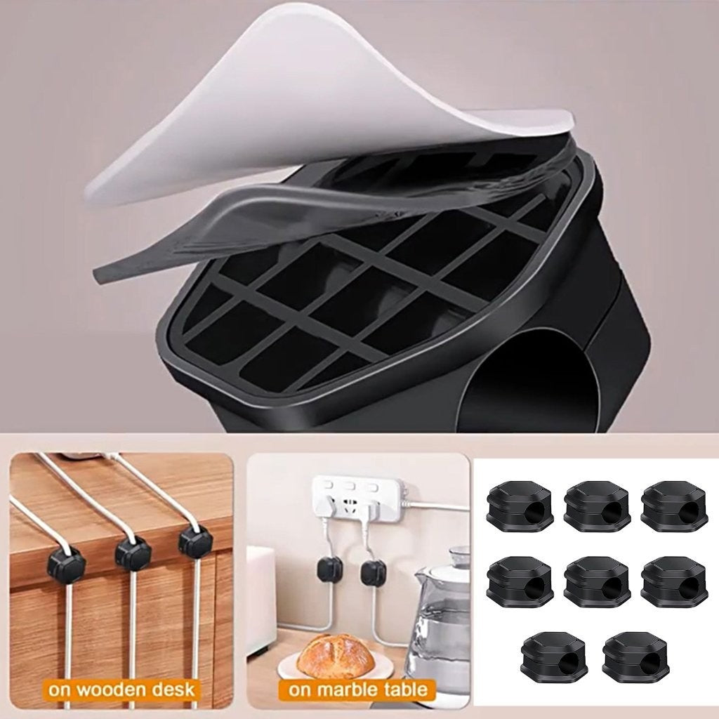 Magnetic Cable Organizer Clips – 3 Packs (24 Total Pieces) – Cable Management