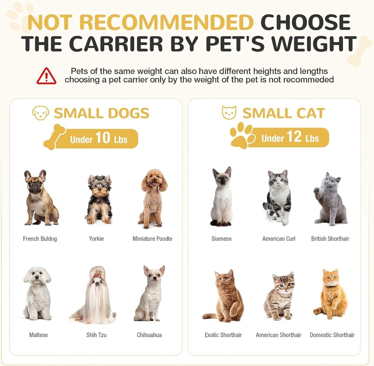 Lekereise -Expandable Pet Carrier - TSA Airline Approved Soft Sided Small Dogs