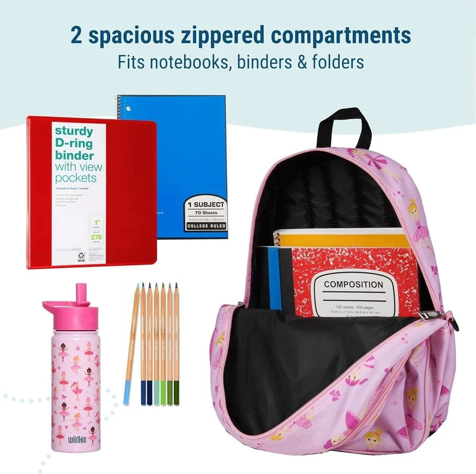 Wildkin 15-inch Kids Backpack – Durable, Padded, Adjustable for School & Travel