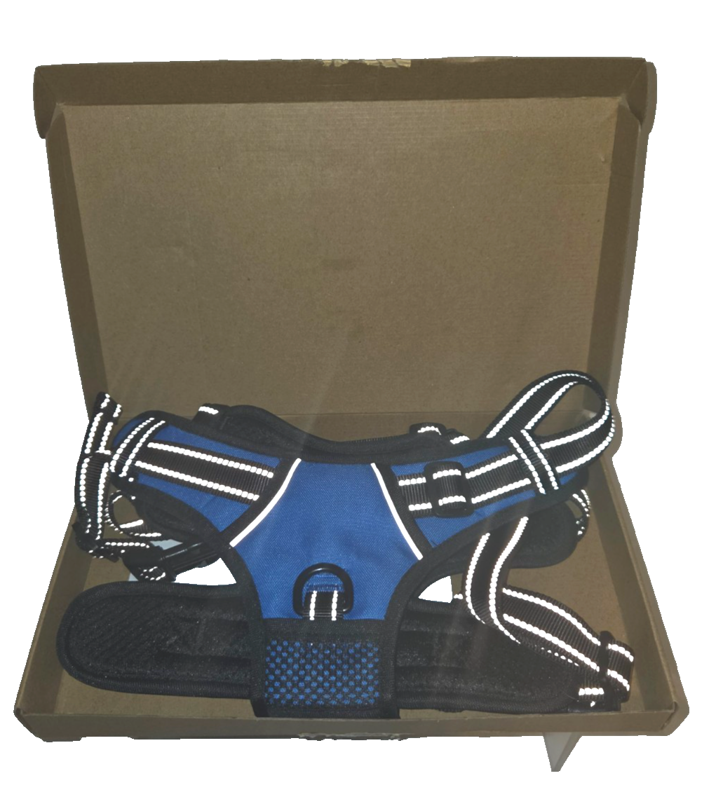 PHOEPET No Pull Dog Harness – Size: Extra Large, Royal Blue Adjustable Pet Vest