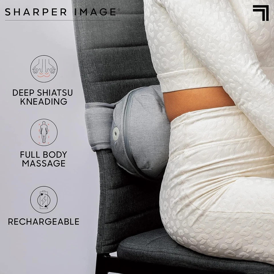 Sharper Image Shiatsu Full Body Cordless Massager – Deep Kneading, Rechargeable