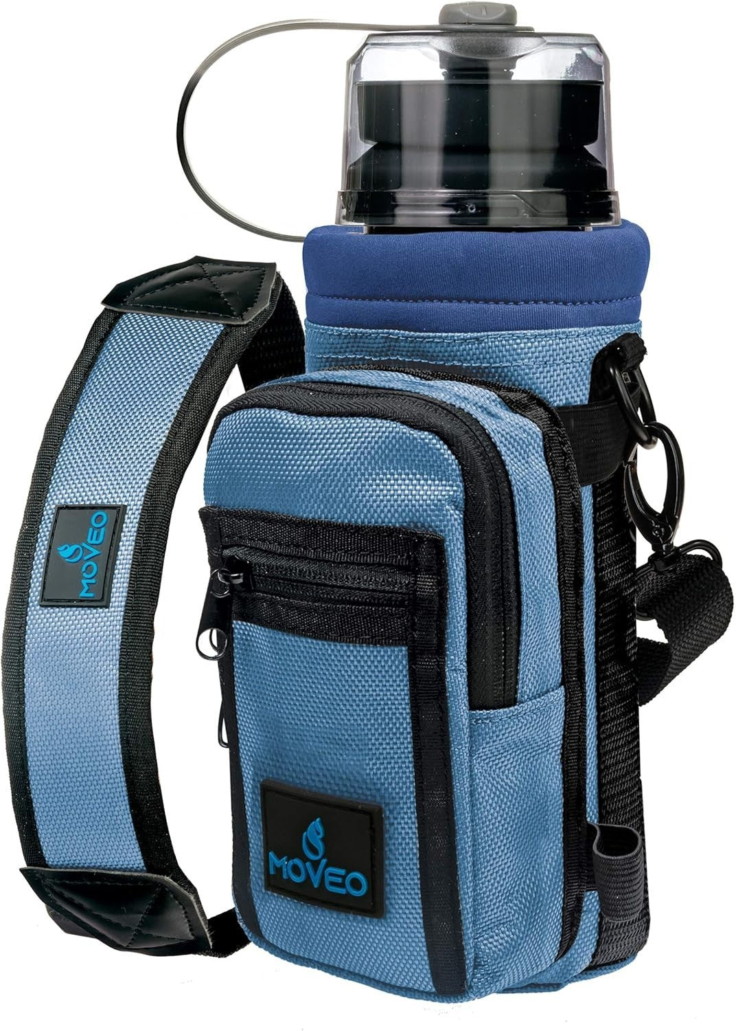 MOVEO Water Bottle 25oz/750ml Carrying Sleeve w/ Strap & Pocket | Lot of 3