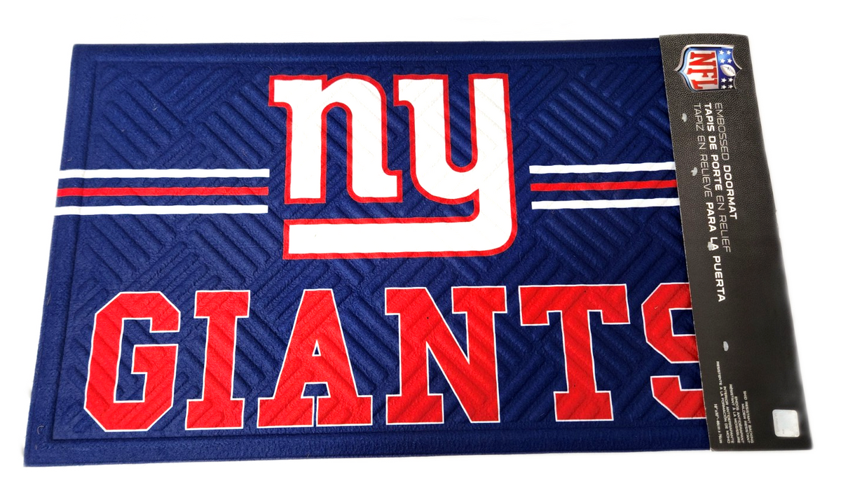 Big Box Wholesale - Evergreen New York Giants Embossed Doormat 18 x 30 - Photo 2