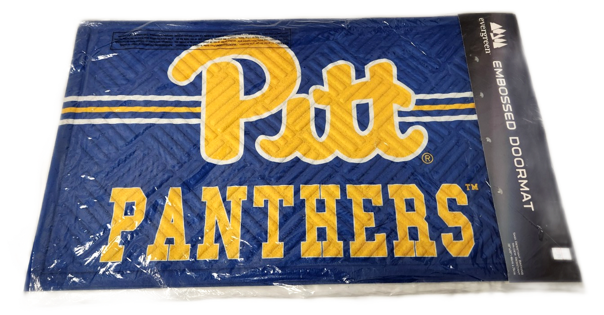 Big Box Wholesale - Lot of 3 - University of Pittsburgh Evergreen Embossed Doormat Cross Hatch 18 x 30 - Photo 2