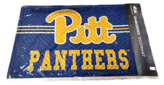 Big Box Wholesale - Lot of 3 - University of Pittsburgh Evergreen Embossed Doormat Cross Hatch 18 x 30 - Photo 2