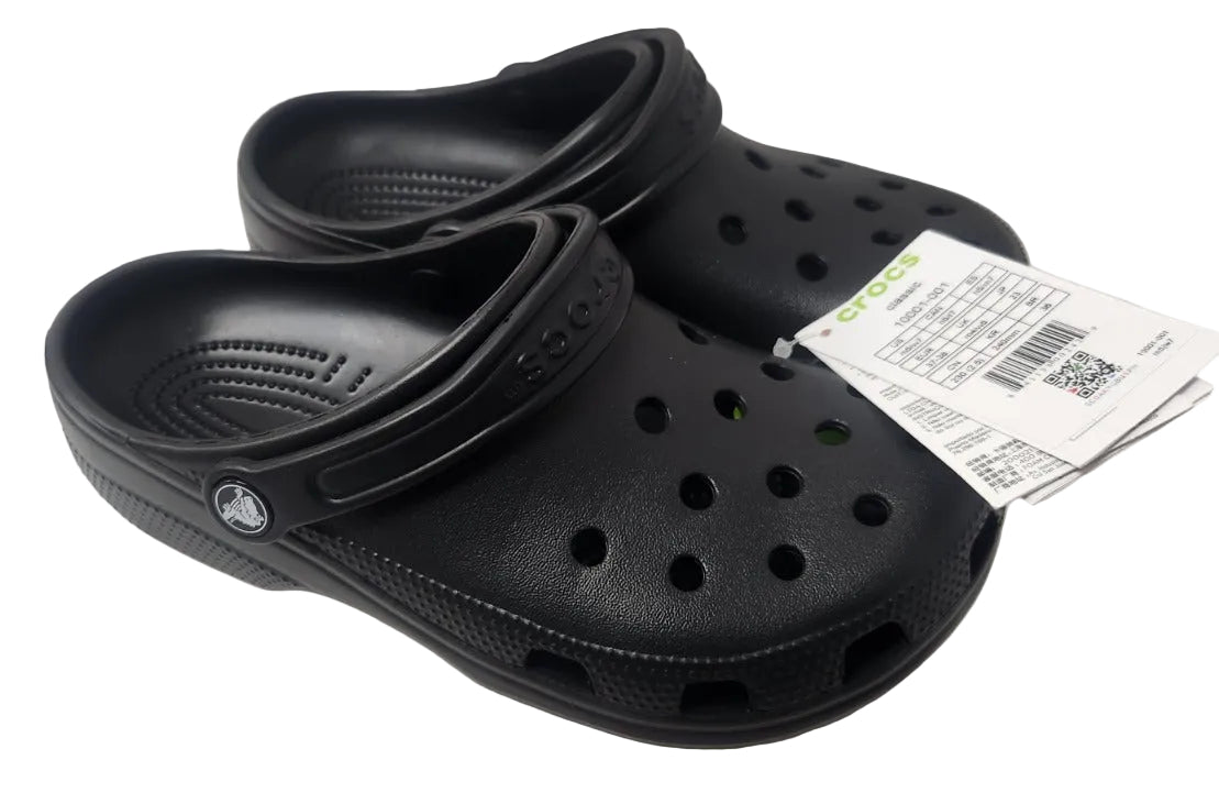 Big Box Wholesale - Lot of 4 - Croc Unisex Clog Block Shoes Black W7/M5 New with Tags - Photo 3