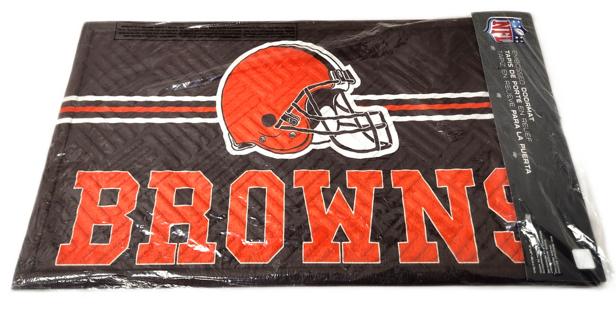 Big Box Wholesale - Lot of 5 - Cleveland Browns Doormats Evergreen Embossed Cross Hatch - Photo 2