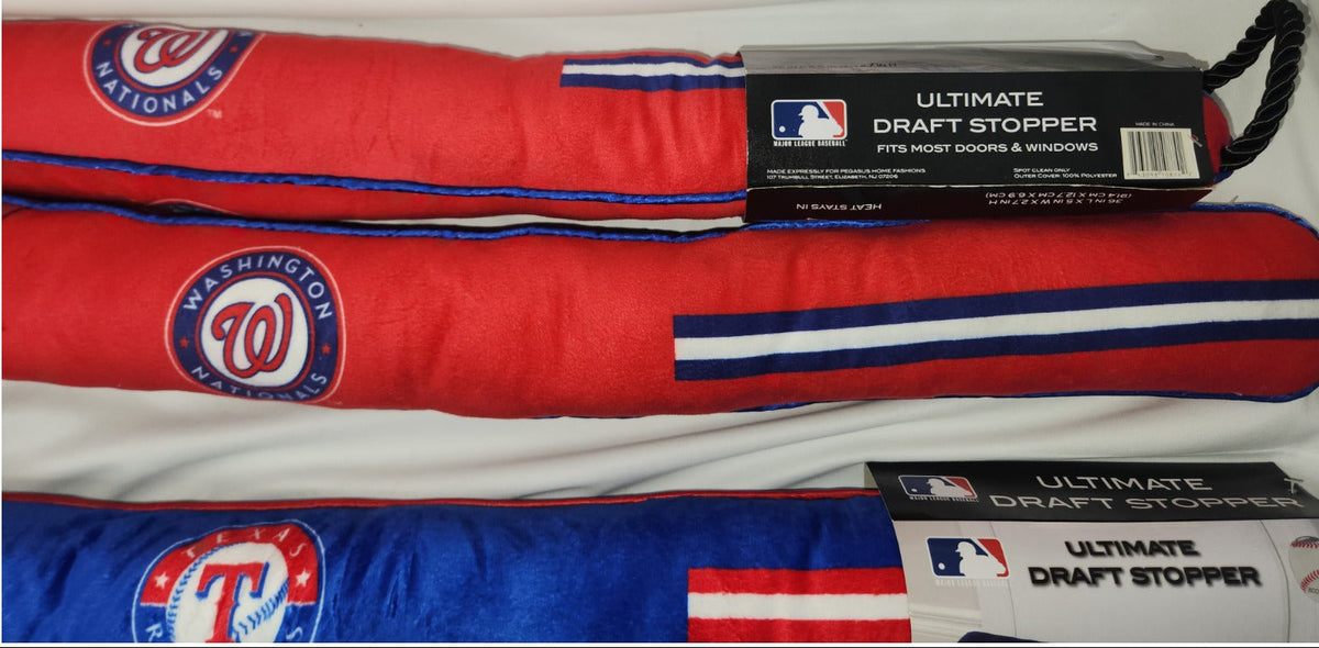 Big Box Wholesale - Lot of 9 - Ultimate Draft Stoppers - Doors and Windows 36 in & Team Logos New - Photo 1