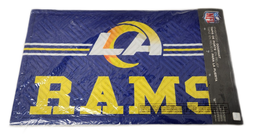 Big Box Wholesale - NFL Los Angeles Rams Embossed Doormat Cross Hatch Style 4TEM328CH - New - Photo 1
