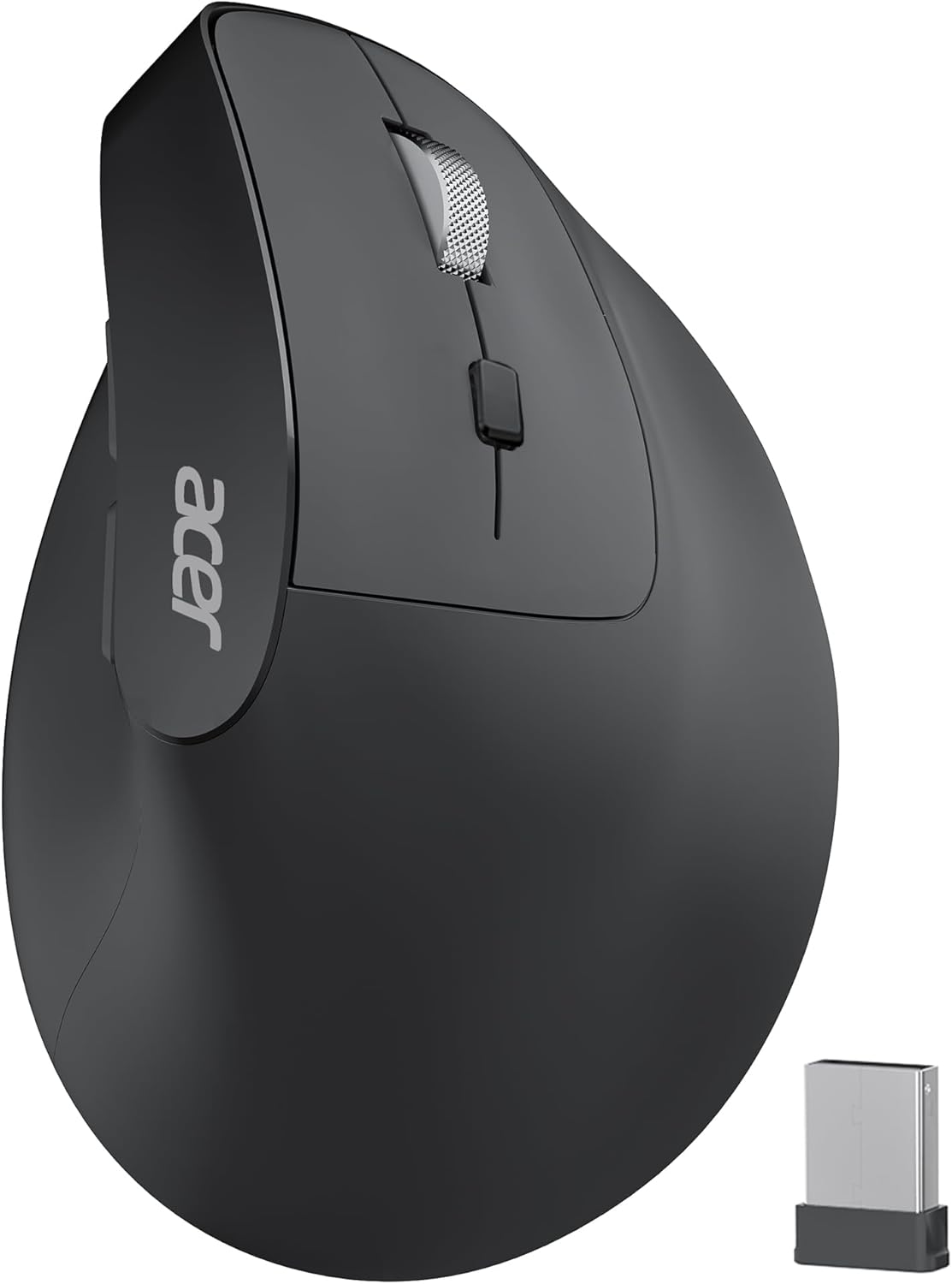 Lot of 3 - Acer Wireless Ergonomic Mice - Black Rechargeable Via USB With Adjustable DPI