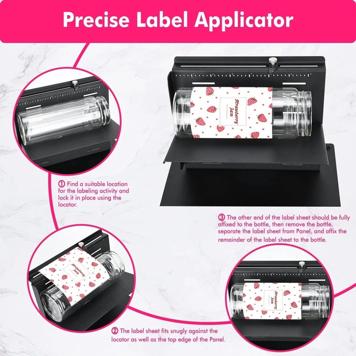 Lot of 2 - TOPOWN Precise Label Applicator - Bottle Labeling Small Business Tools