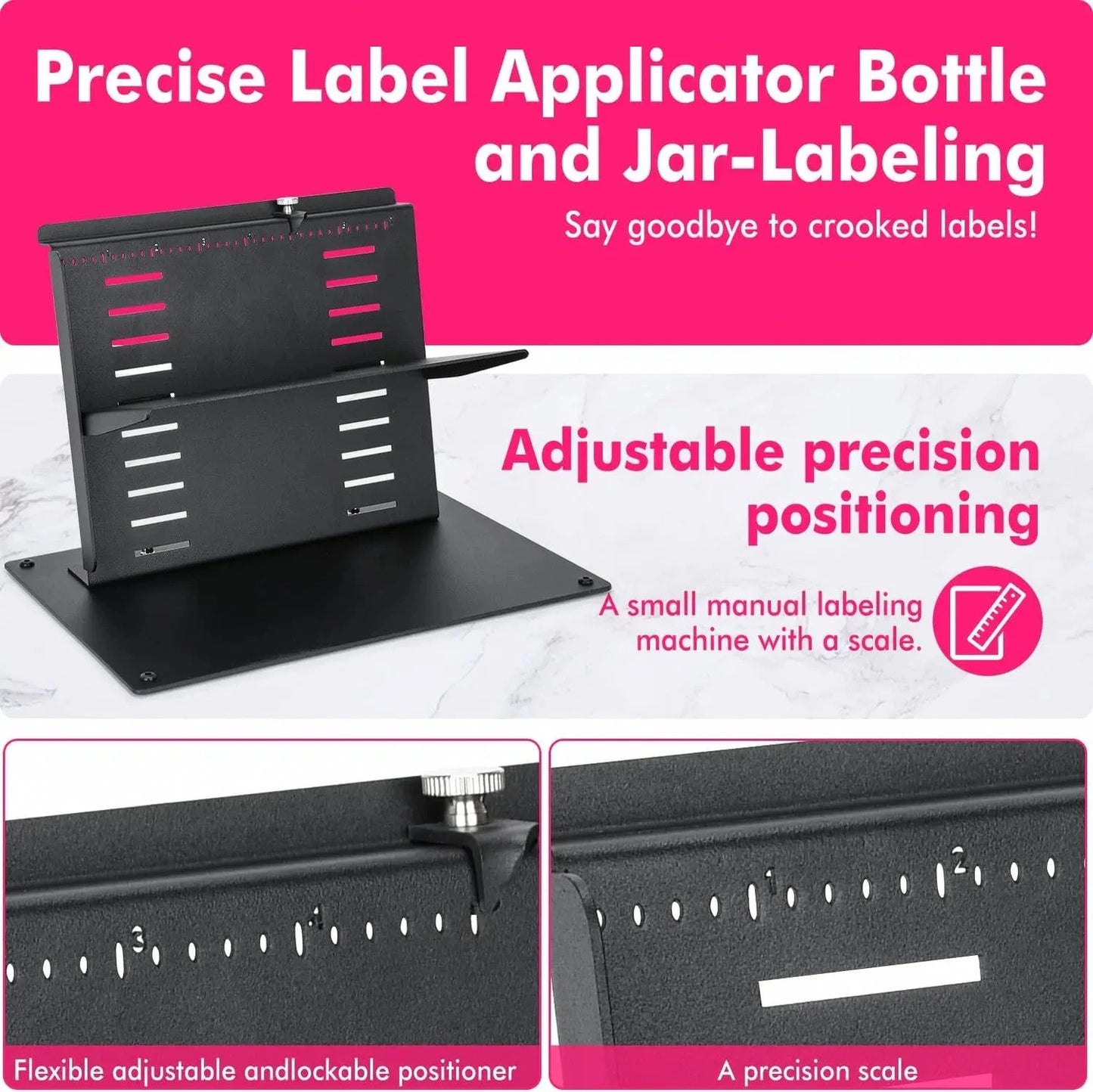 Lot of 2 - TOPOWN Precise Label Applicator - Bottle Labeling Small Business Tools