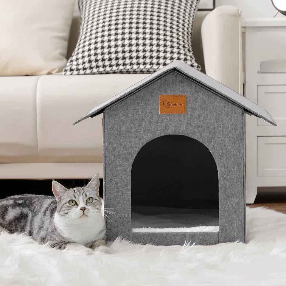Lot of 6 - Rest-Eazzz’y Indoor/Outdoor Cat House | Waterproof Feral Cat Shelter