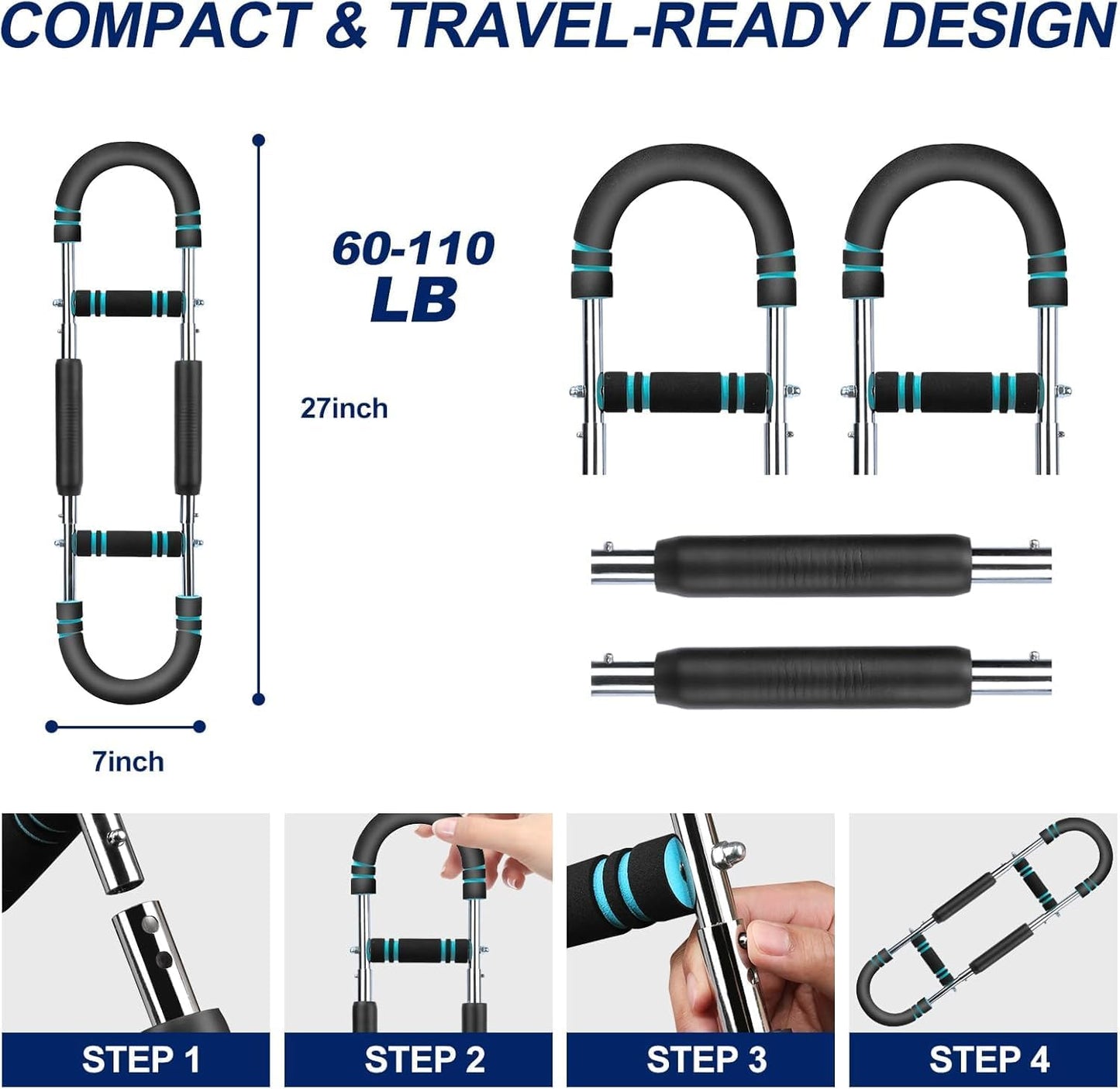 Twister Arm Trainer & Resistance Band Set – Home Gym Upper Body Workout Kit