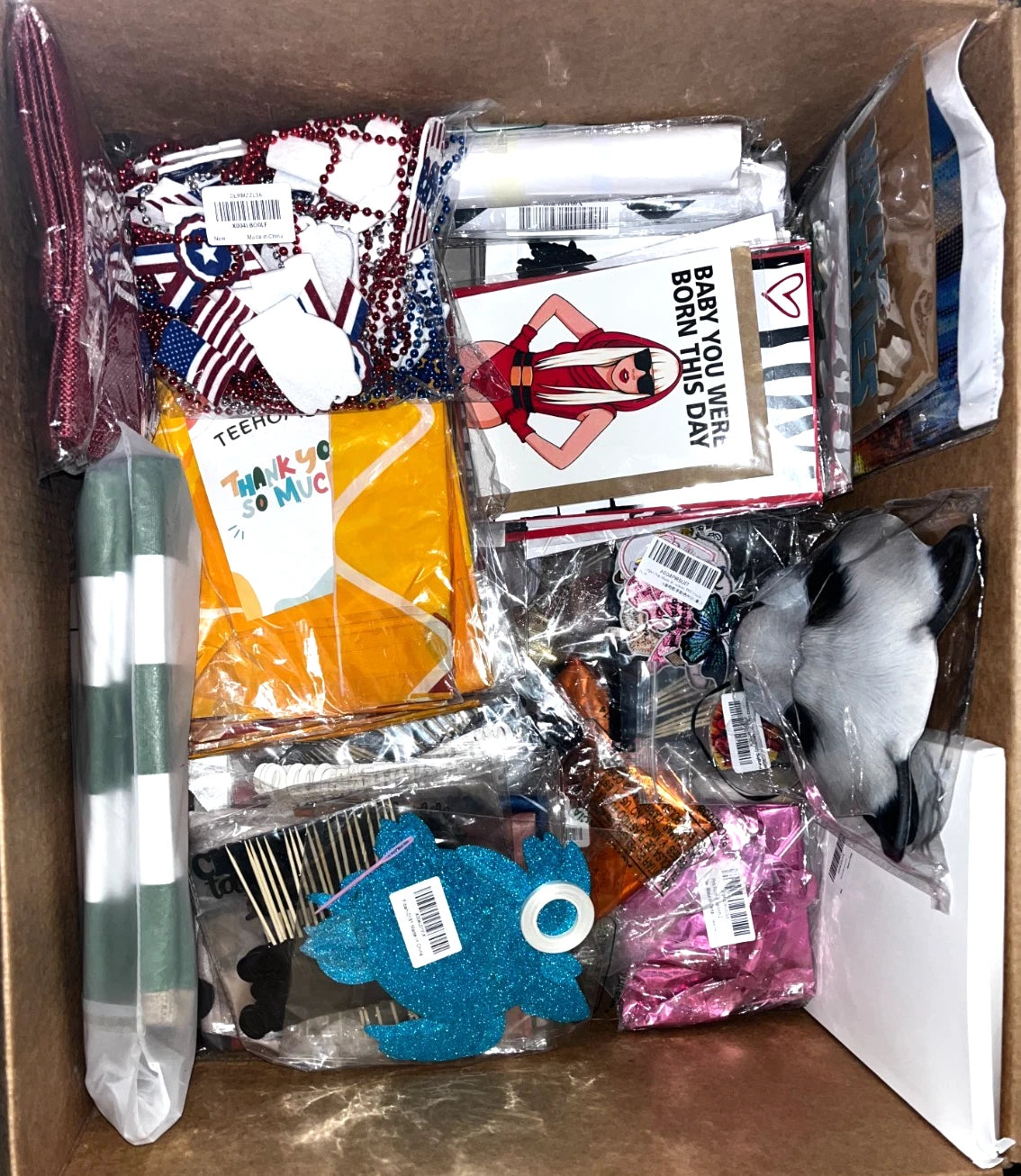 Mixed Lot - Event Planner Supplies – Party Decor, Bags, Signs, Table Covers & Accessories