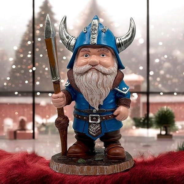 Lot of 11 - Viking Gnome Figurines – Decorative Norse Garden Statues – New