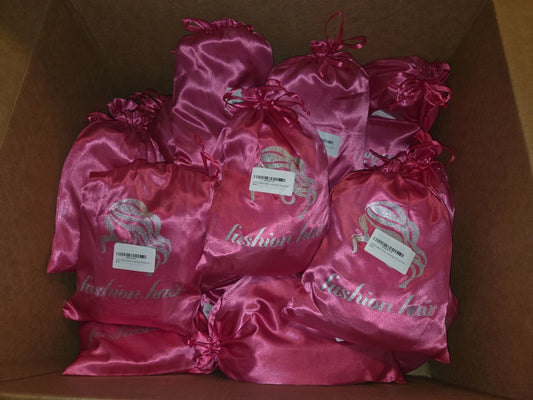 Bulk Lot of 21 Synthetic Half Wigs – B1 Natural Black – 24” Headband Half Wig