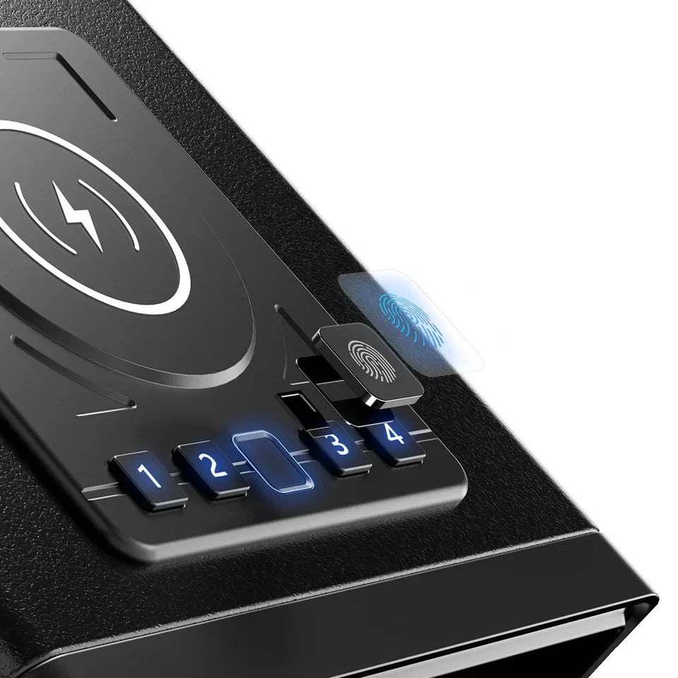 XDeer Smart Safe WX001 Biometric Auto-Lock Safe | Wireless Charging | NEW