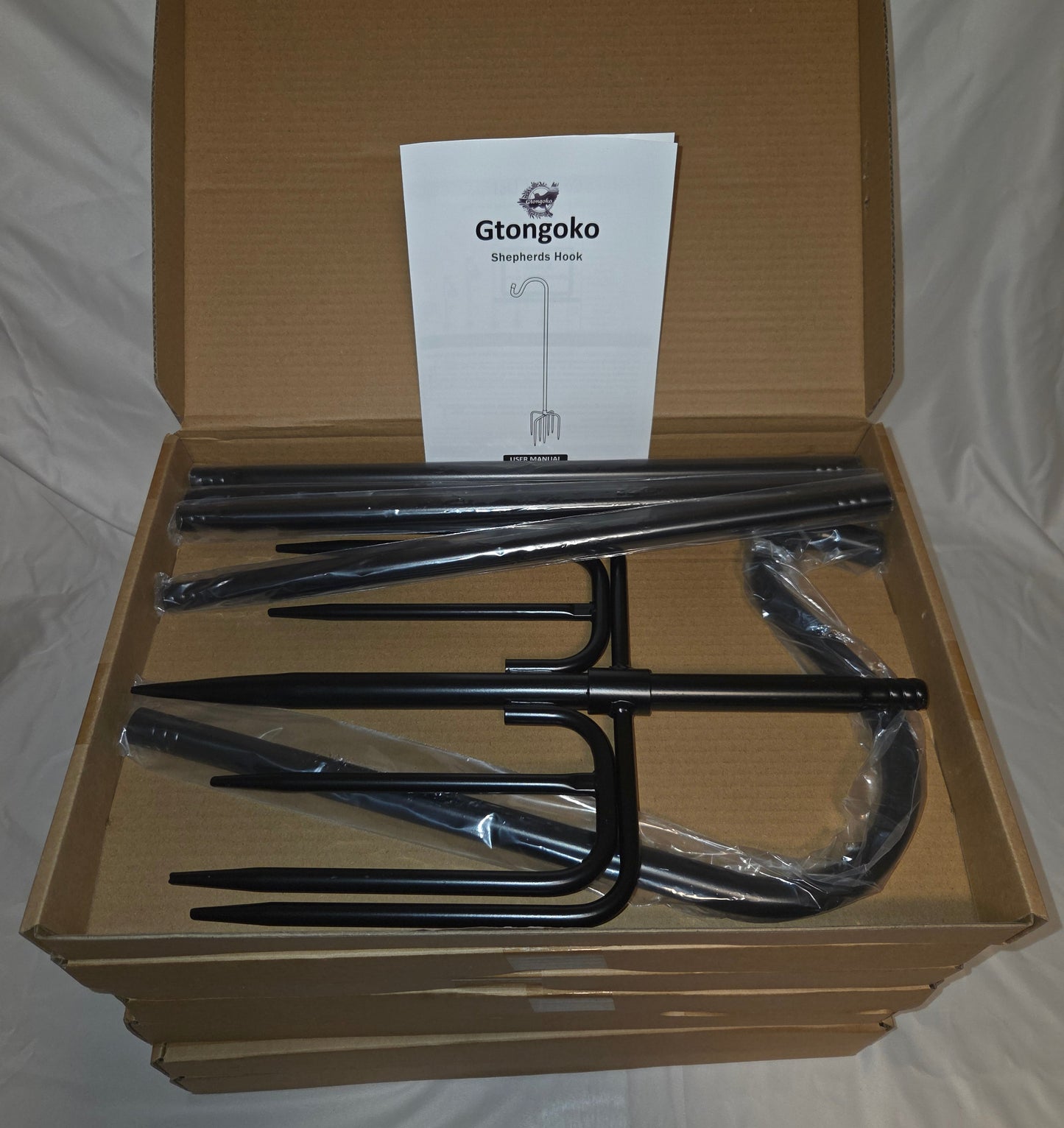 Heavy-Duty Shepherd’s Hook Garden Stakes – 8-Pack Bundle | Adjustable Height Up to 92”