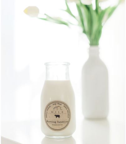 Lot of 2 - Milk Reclamation Barn Soy Candle Bundle (2-Pack) – Lemongrass Lime & Cucumber Melon