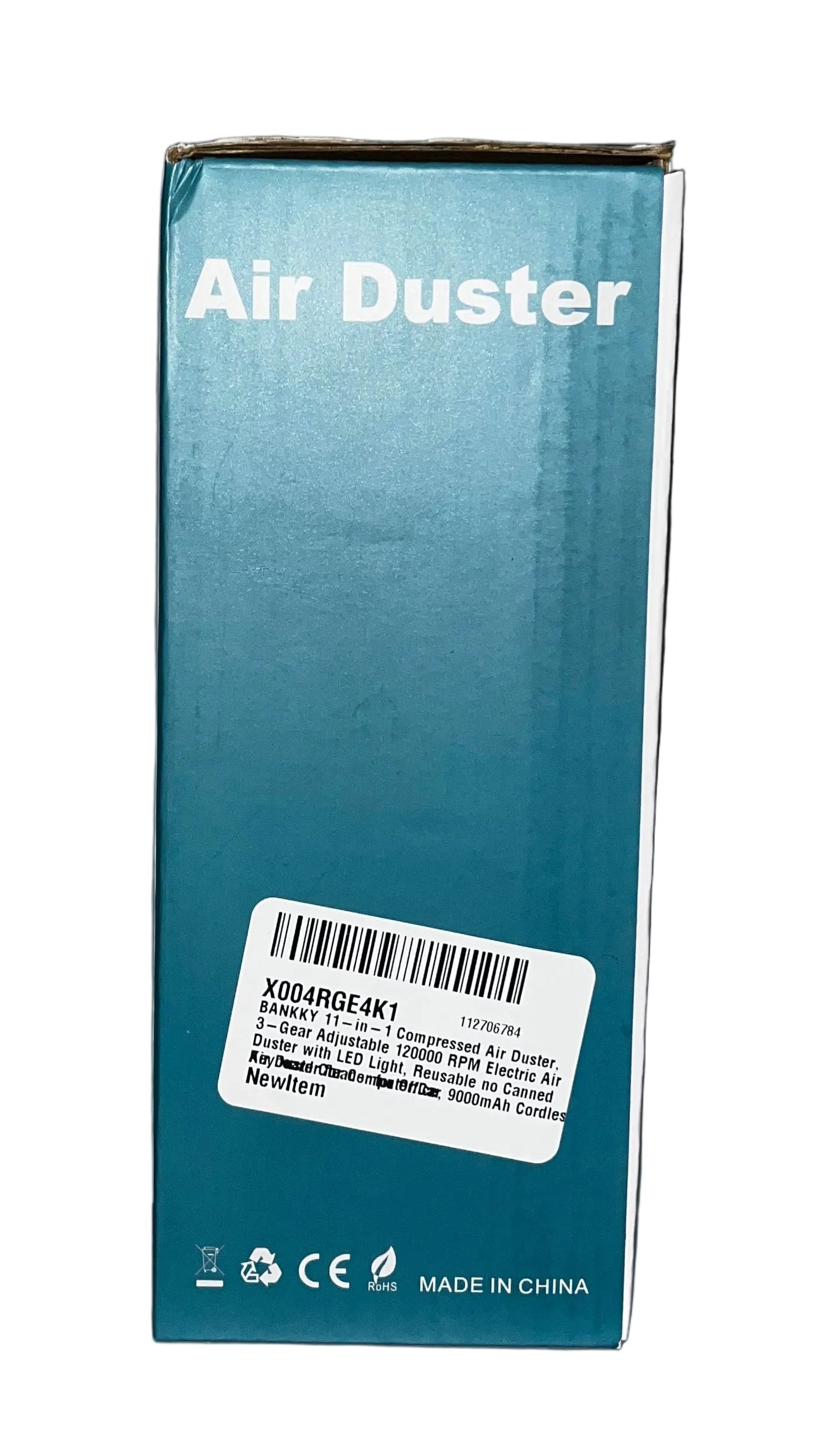 BANKKY 11-In-1 Cordless Air Duster - Rechargeable Electric Computer Cleaner 3 Speed USB C