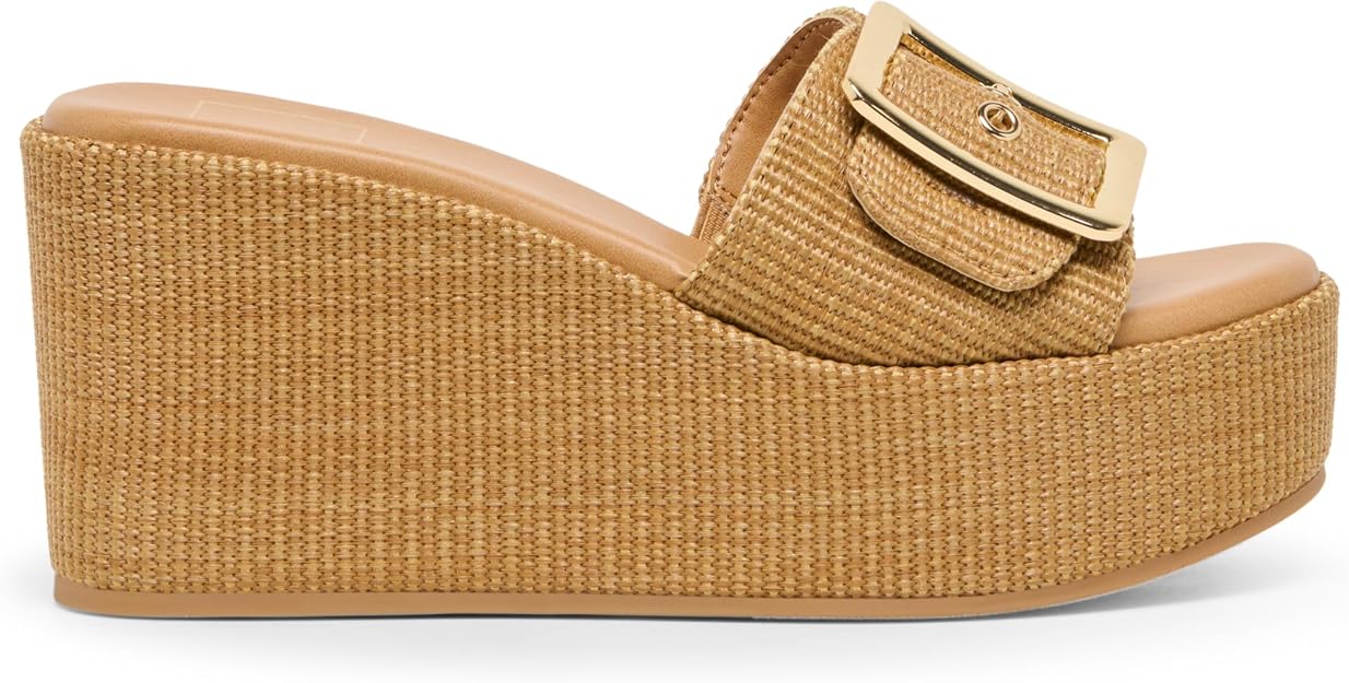 Lot of 3 - Dolce Vita Joclyn Raffia Platform Wedge Slide Sandals Women's Sizes 6 & 8 by Dolce Vita