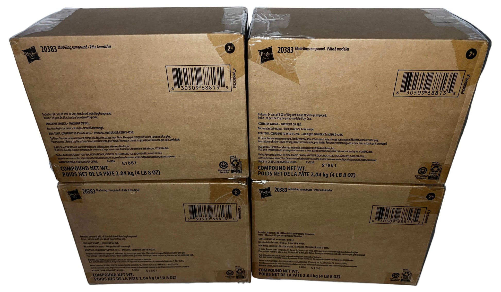 Lot of 4 - Play-Doh Modeling Compound 24 Pack Bulk Case Hasbro 20383 by Hasbro Play-Doh