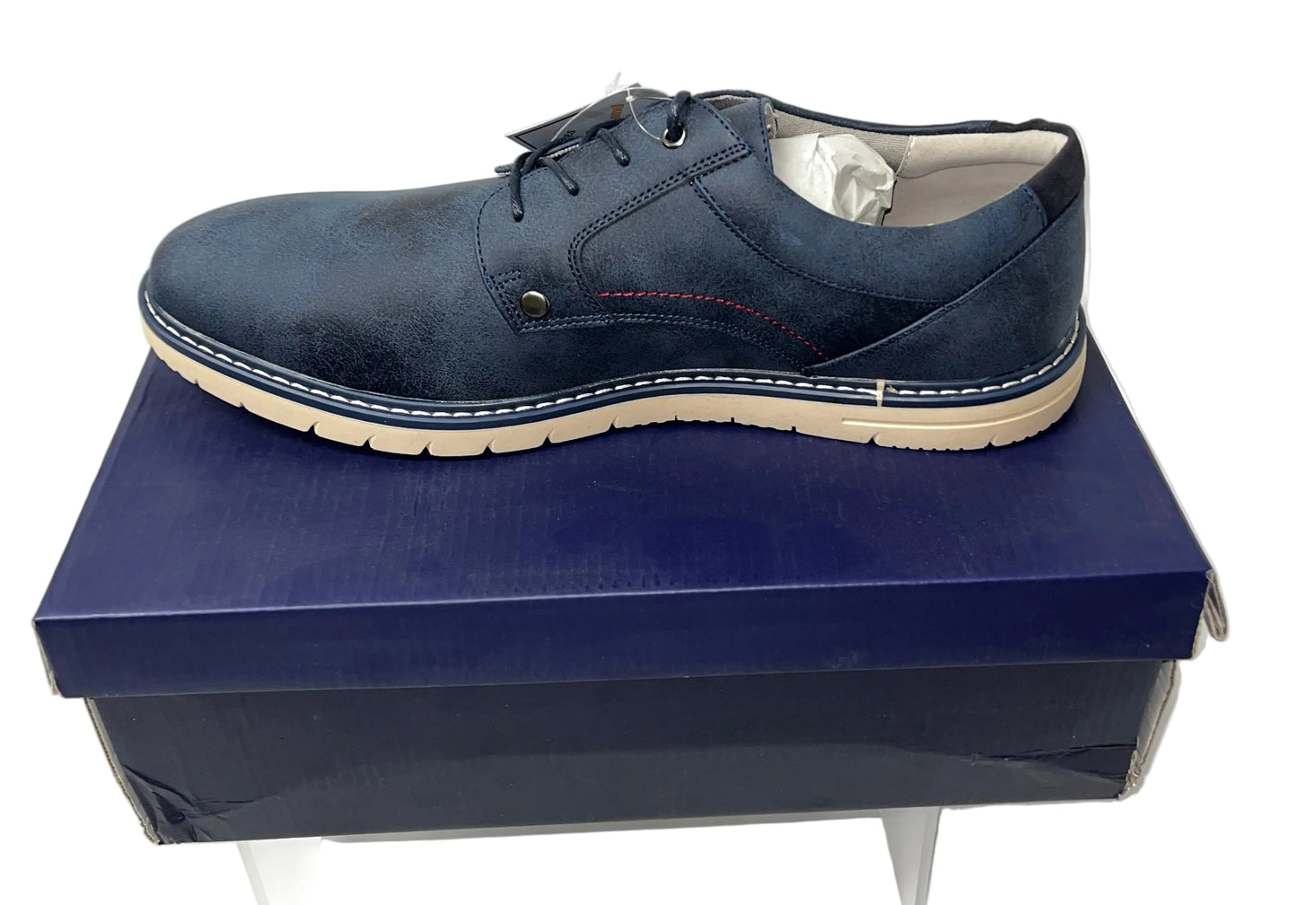 Hawkwell Men's Blue Casual Lace-Up Oxford Shoes Size 14 by Hawkwell