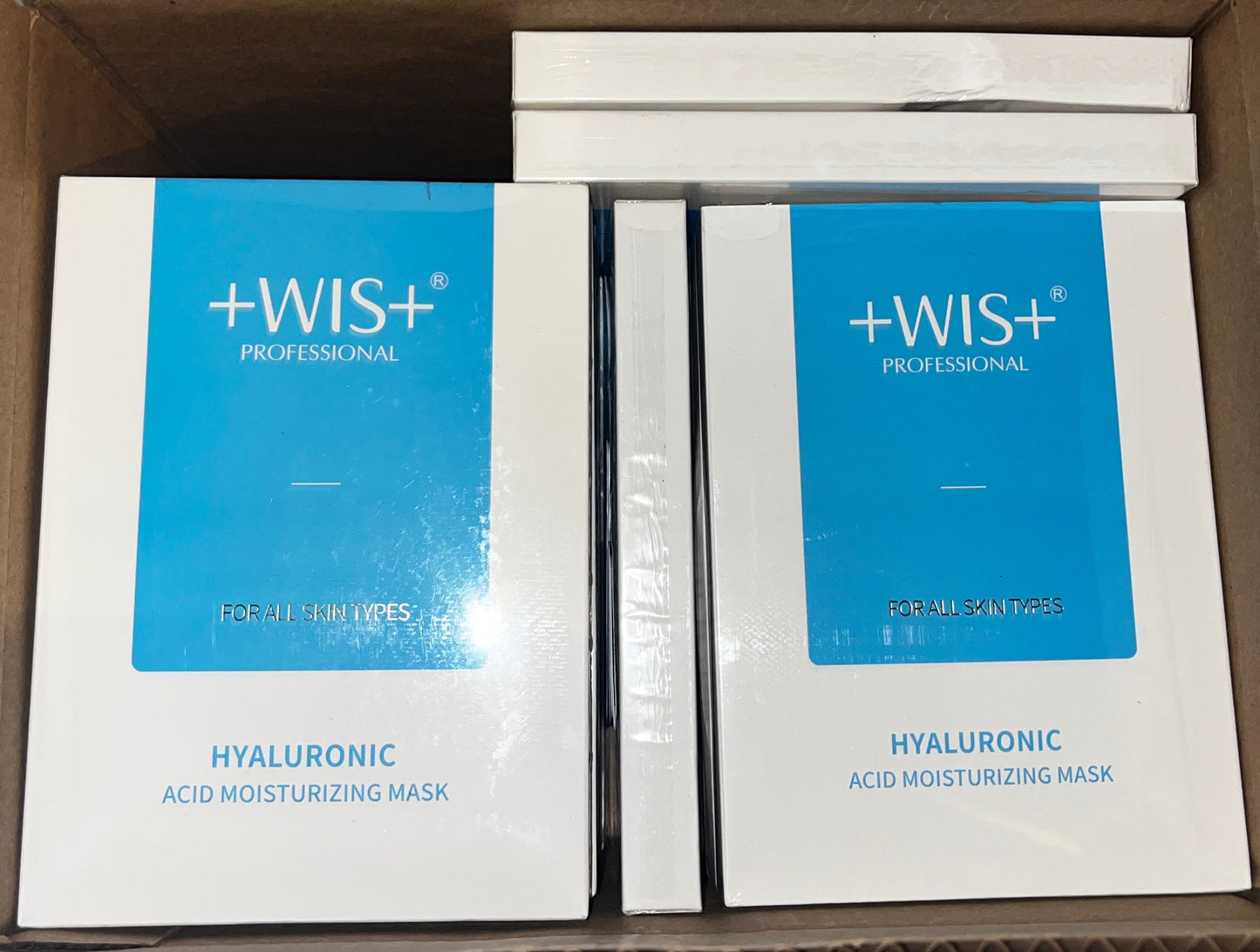 Lot of 16 - WIS+ Professional Hyaluronic Acid Moisturizing Face Masks by WIS+