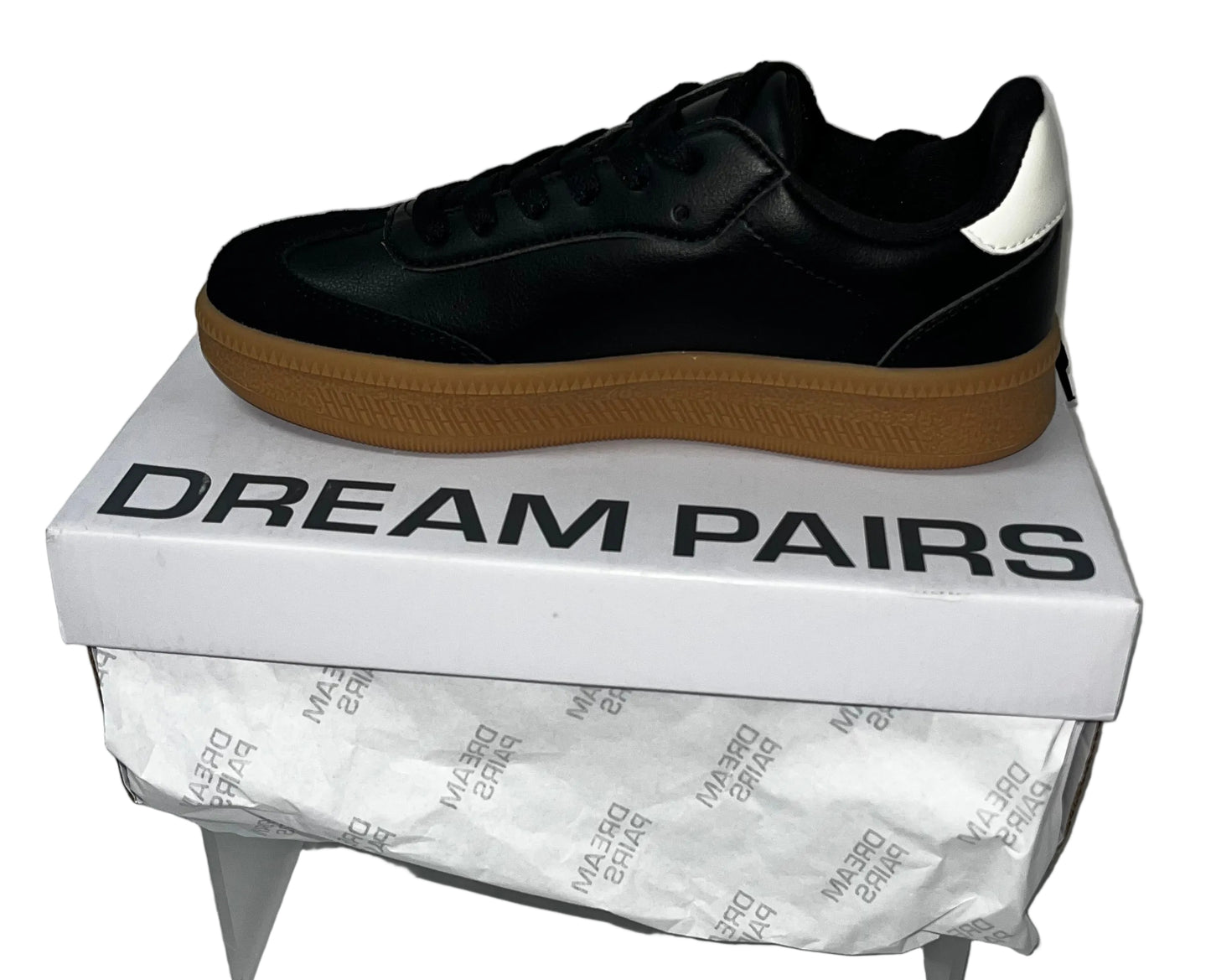 Lot of 3 - Dream Pairs Casual Sneakers Shoes Black Gum Sole Women's Sizes 7 & 8.5 by Dream Pairs