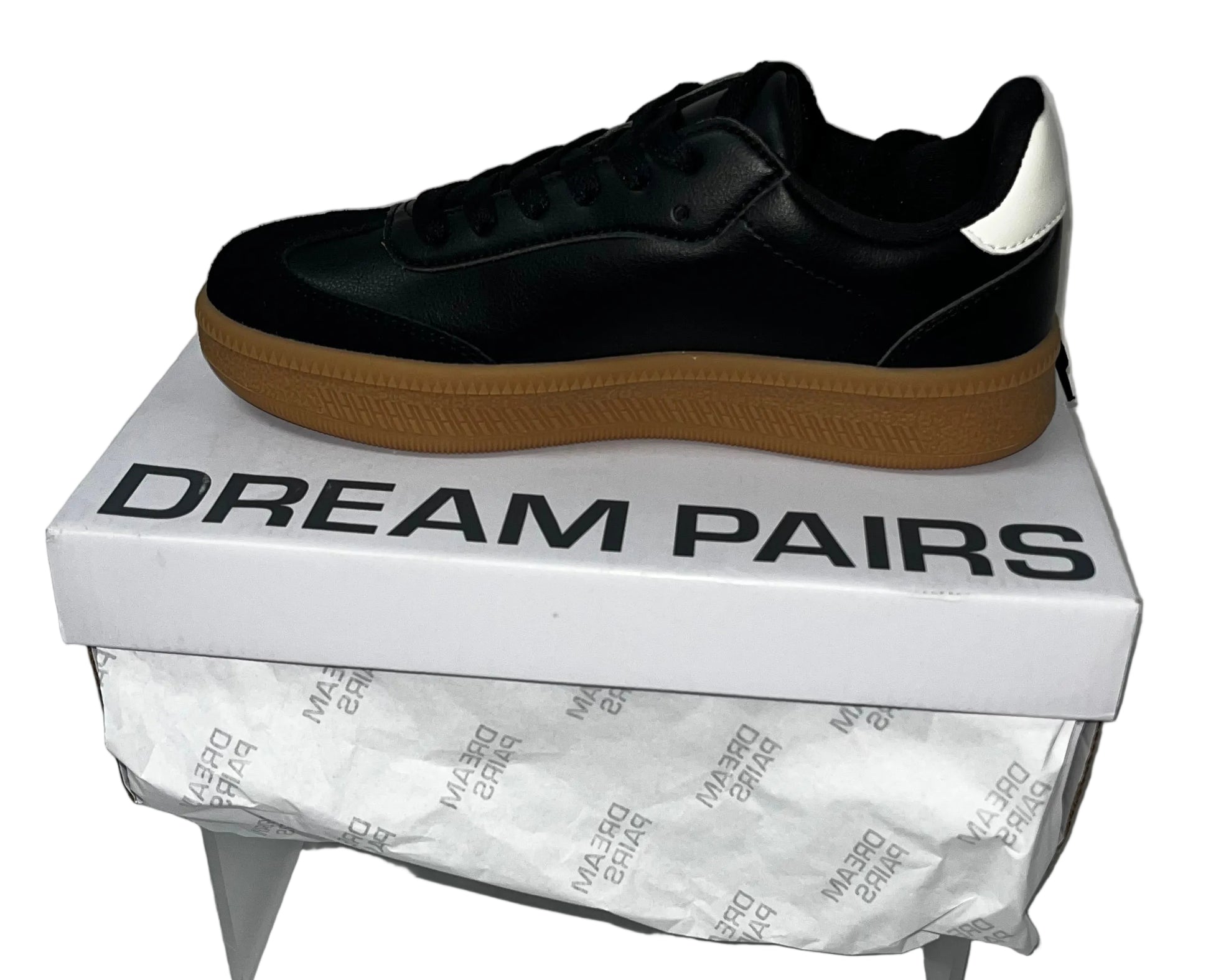 Lot of 3 - Dream Pairs Casual Sneakers Shoes Black Gum Sole Women's Sizes 7 & 8.5 by Dream Pairs