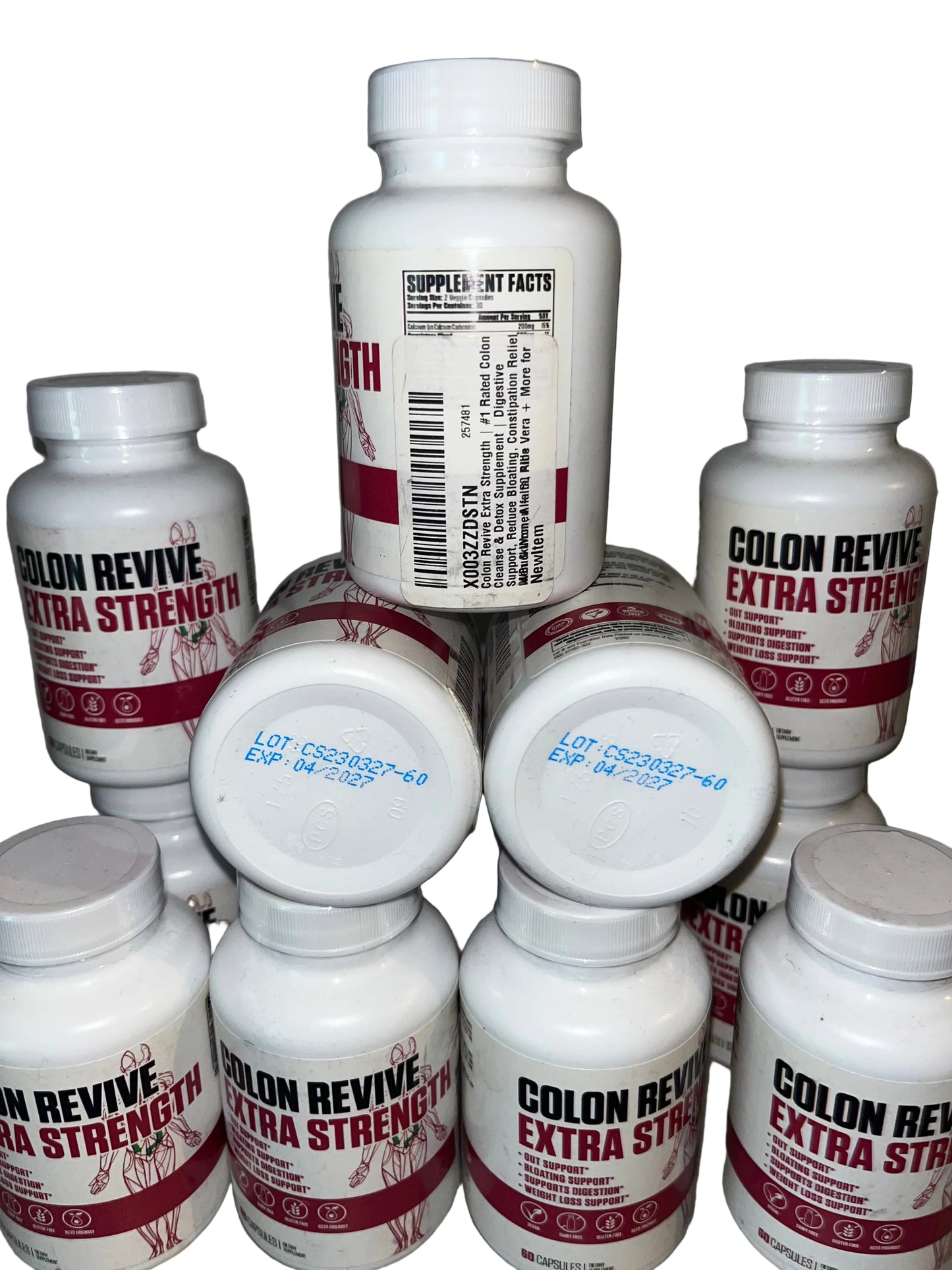 Lot of 13 - Colon Revive Extra Strength Digestive Support 60 Capsules