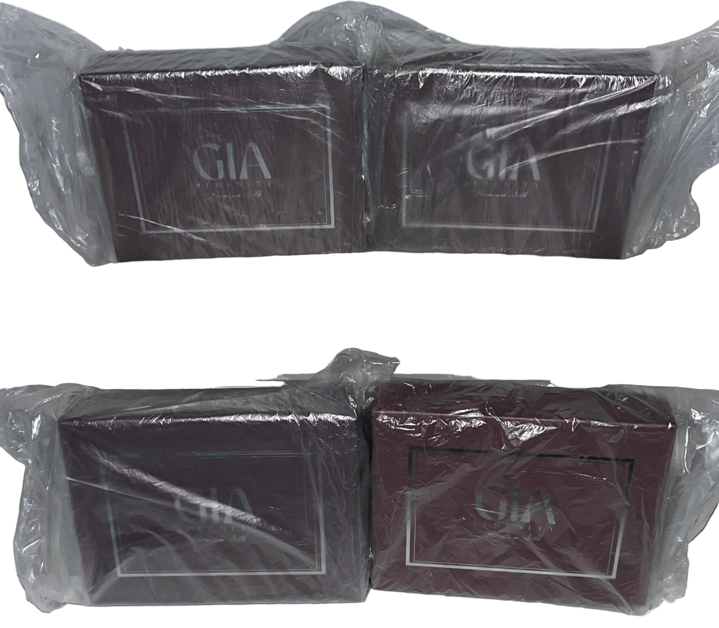Lot of 4 - GIA Reserve Rose Mulberry Silk Hair Bonnets Sleep Caps by GIA Reserve