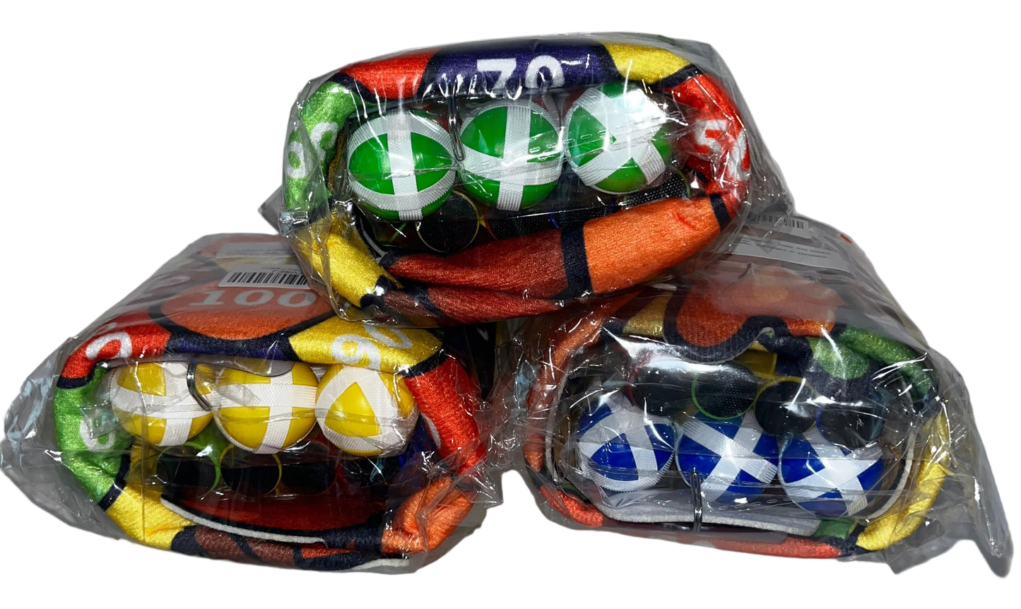 Lot of 3 - Sticky Ball Dart Board Sets Kids Toss Game Party Carnival Toy by BooTee