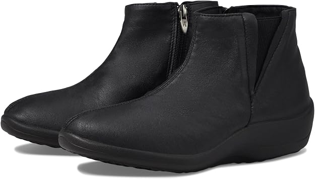 Arcopedico Women's Black Ankle Boots Side Zip Lightweight Comfort Boots Made in Portugal NIB by Arcopedico