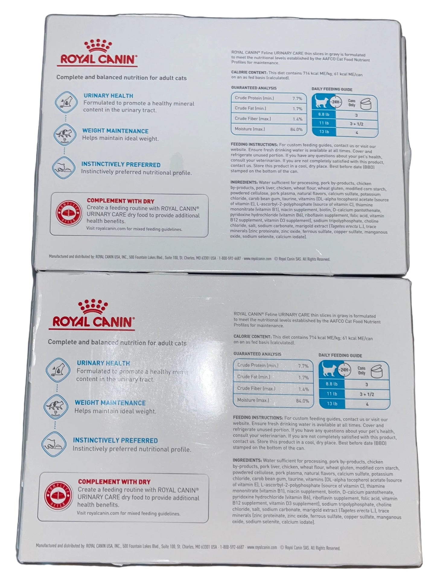 Lot of 4 - Royal Canin Care Urinary Wet Cat Food 12 Can Packs by Royal Canin
