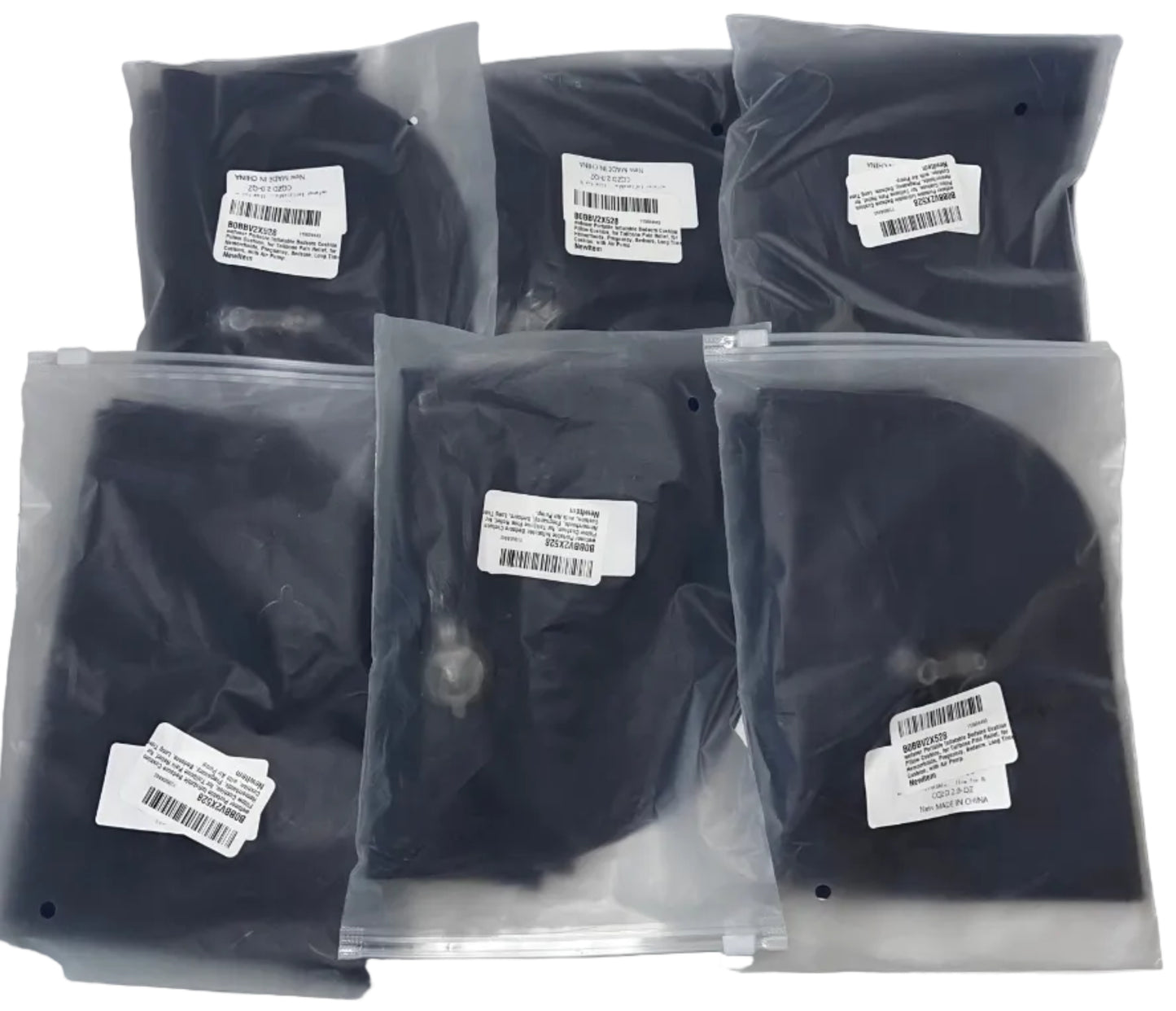 Lot of 6 - Inflatable Hemorrhoid Donut Seat Cushions Portable Pressure Relief by AirSwim
