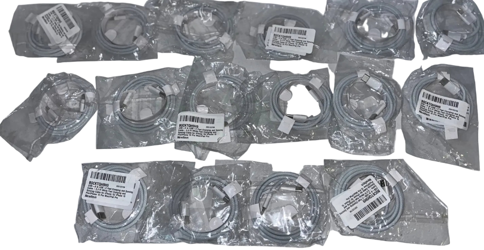 Lot of 34 - USB Charging Cables USB-C to USB-C & USB-A to USB-C by Cable