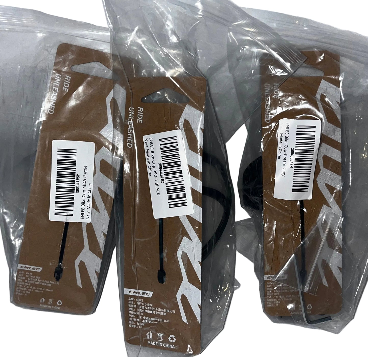 Lot of 7 - ENLEE Aero Bicycle Water Bottle Cages Mixed Colors Road Bike by ENLEE