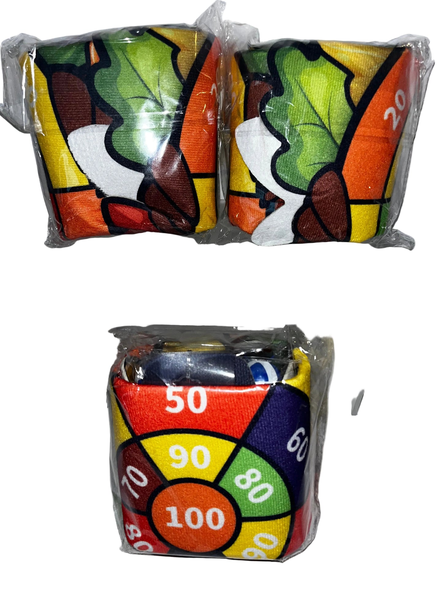 Lot of 3 - Sticky Ball Dart Board Sets Kids Toss Game Party Carnival Toy by BooTee