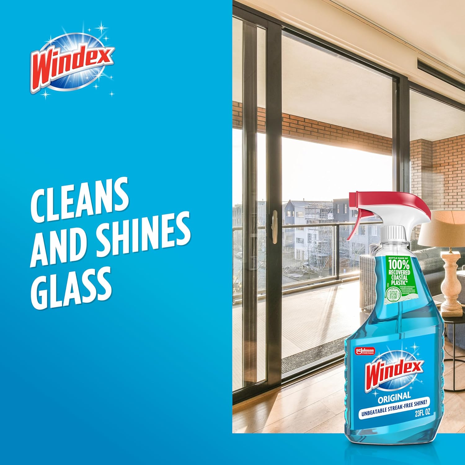 Lot of 32 - Windex Original Glass Cleaner Spray Bottles 23oz by Windex