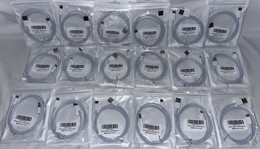 Lot of 34 - USB Charging Cables USB-C to USB-C & USB-A to USB-C by Cable