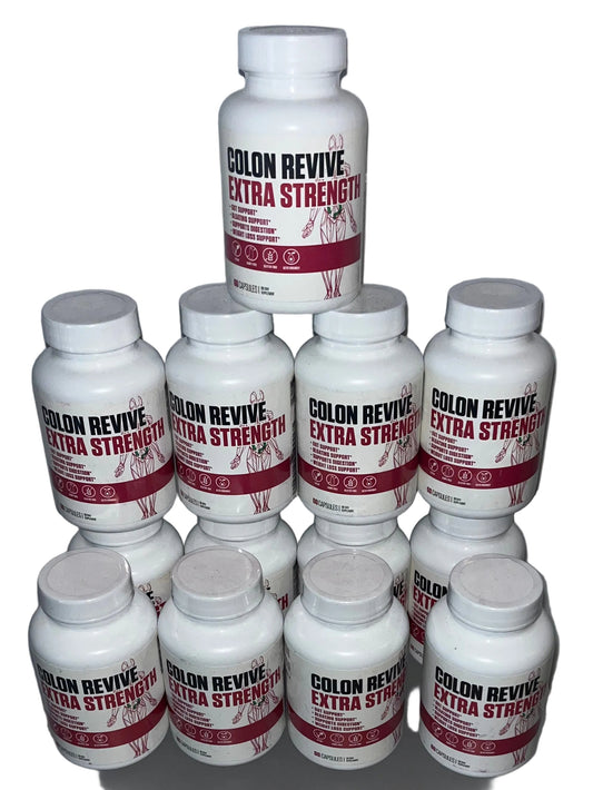 Lot of 13 - Colon Revive Extra Strength Digestive Support 60 Capsules