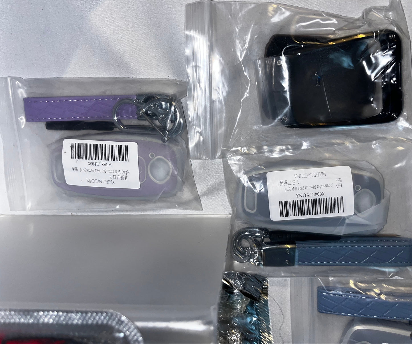 Lot of 13 - Mixed Car Key Fob Covers Keychains & Accessories