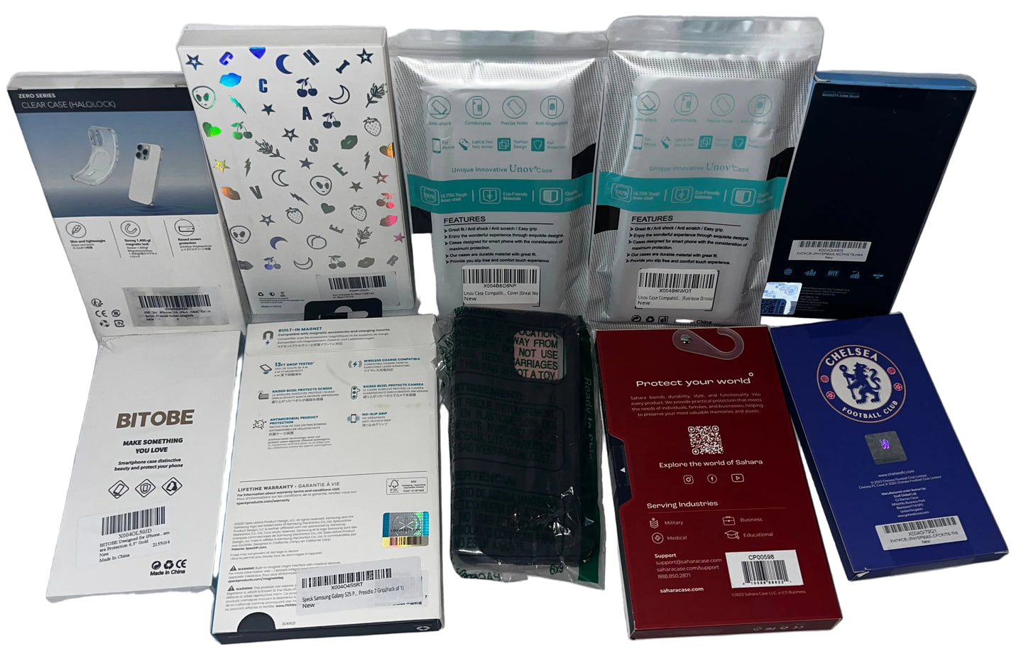 Mixed Lot of Cell Phone Cases - Premium Assorted Brands & Style by JETech