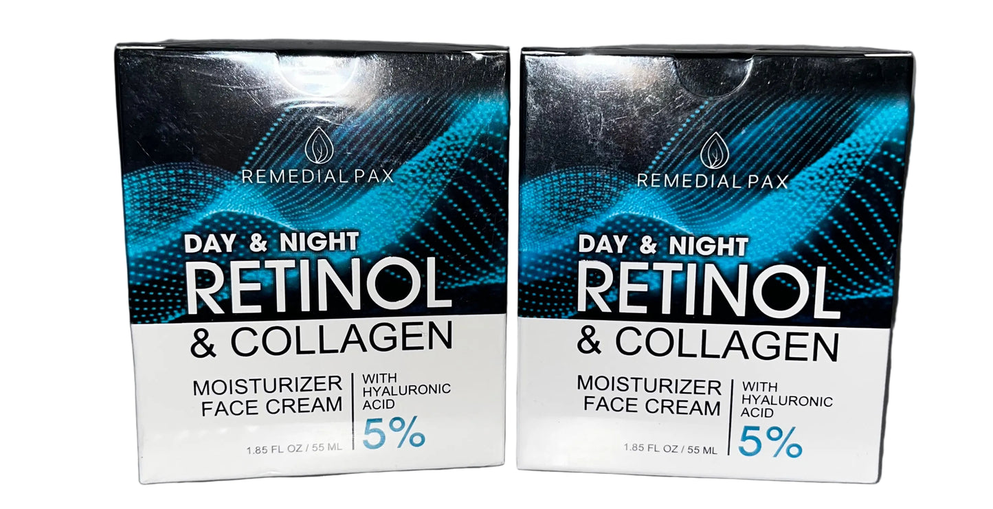 Lot of 23 - Remedial Pax Retinol & Collagen Face Cream 5% Hyaluronic Acid 55mL by Remedial Pax