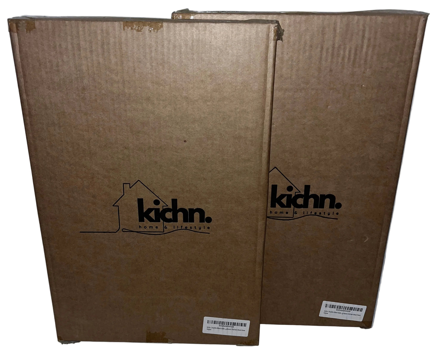 Lot of 2 - Kichn Double Sided Cutting Boards Stainless Steel Bamboo Handle by Kichn