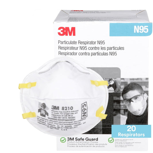 3M 8210 N95 Particulate Respirator 20ct Retail Boxes