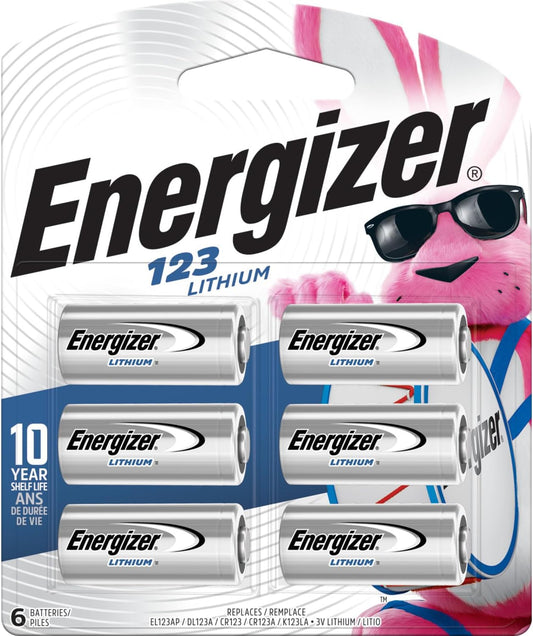 Lot of 3 - Energizer 123 Lithium Battery 6-Pack CR123A EL123APB-6 by Energizer