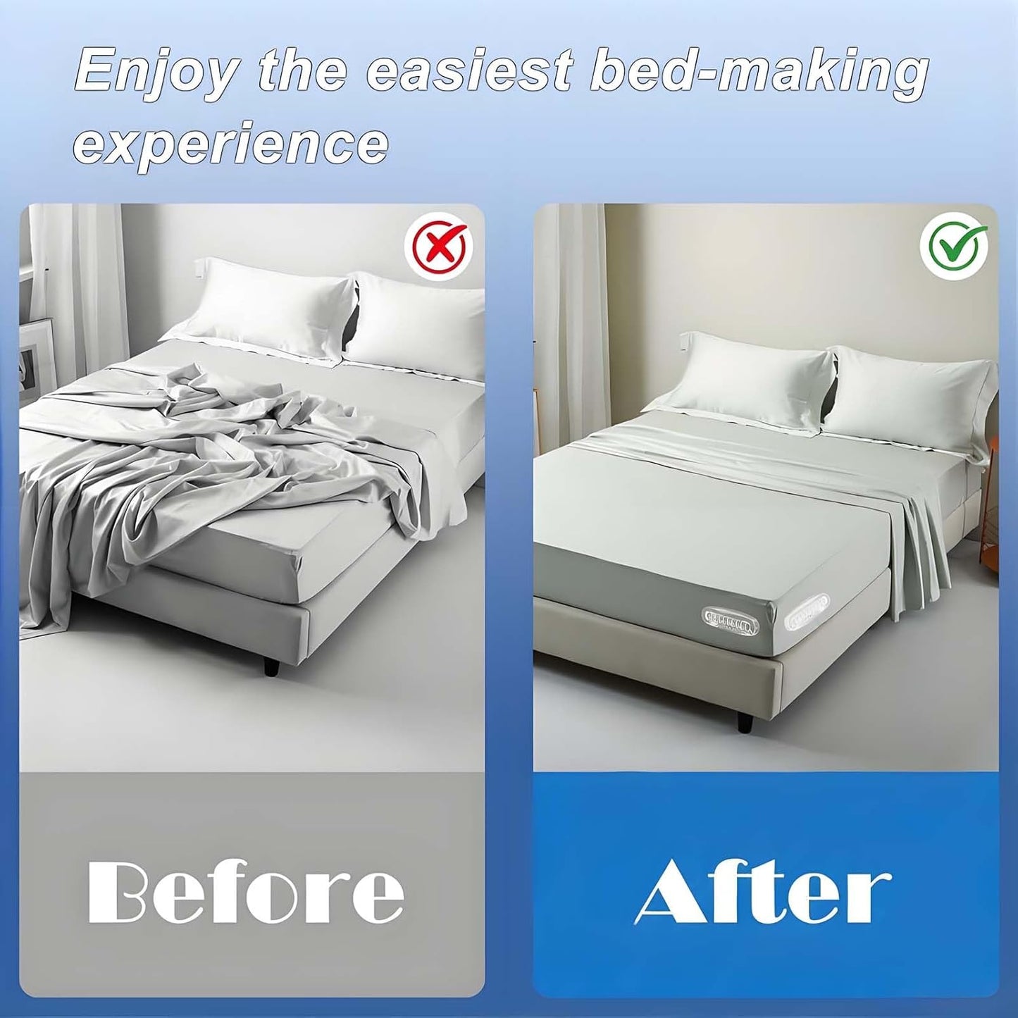Lot of 4 - Lock Sheet Holders Mattress Sheet Fasteners Bed Sheet Grippers